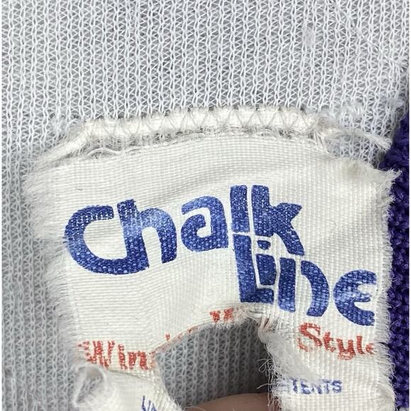 Vintage Chalk Line Minnesota Vikings Satin Bomber Jacket NFL Purple Large - Picture 11 of 13